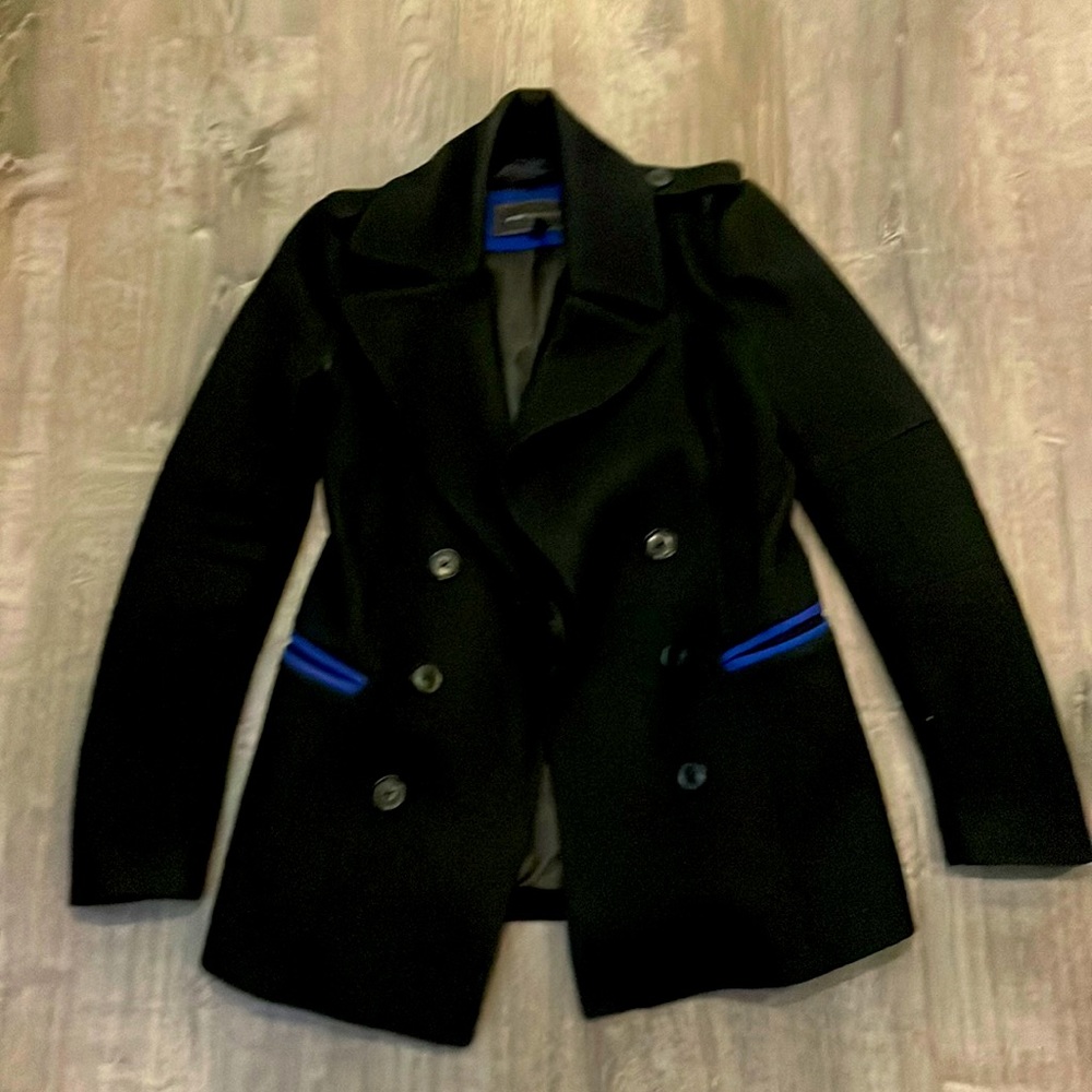 BCBGMAXAZRIA Black Coat Size S
